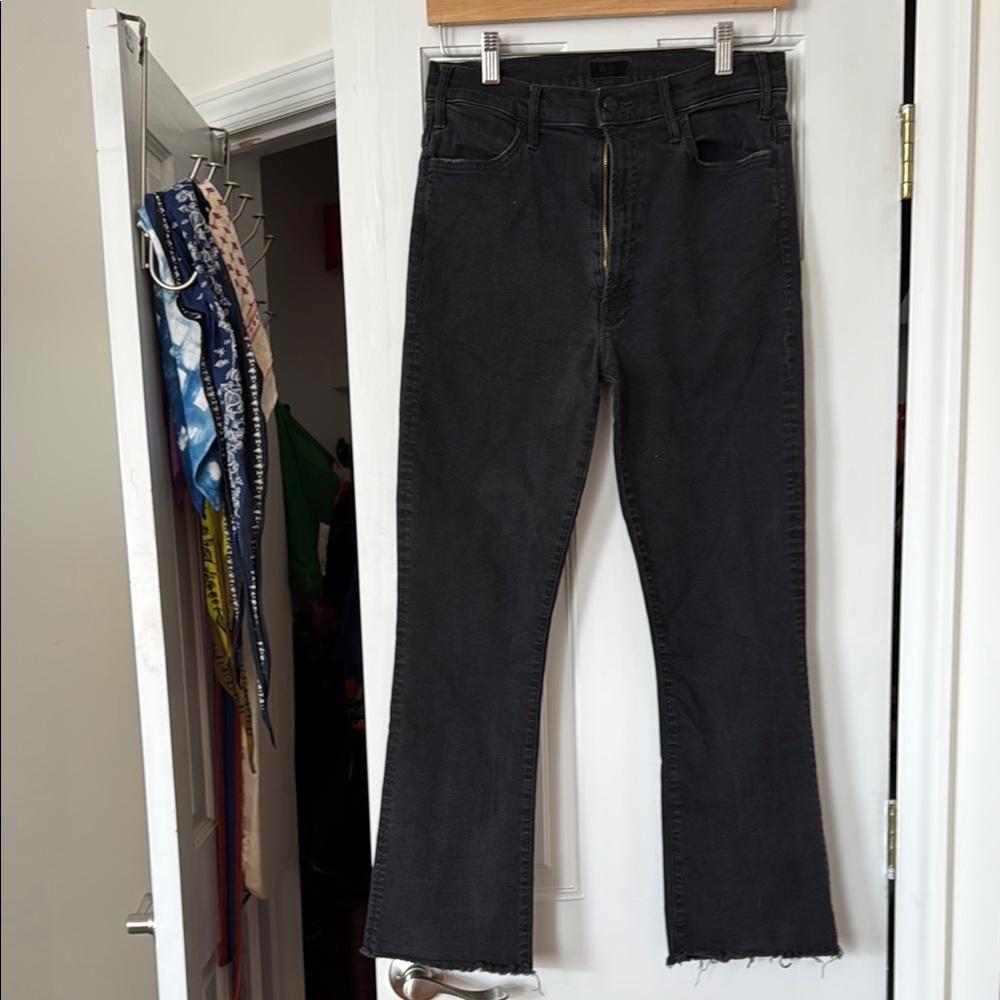 Black The Hustler Ankle Fray Jeans